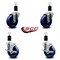 Service Caster 4'' Solid Poly Wheel Swivel 1-1/2'' Expanding Stem Caster Set 2 Brakes, 4PK SCC-EX20S414-SPUS-2-TLB-2-112 - alternate 4